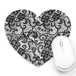 Encaje Heart Mousepads
