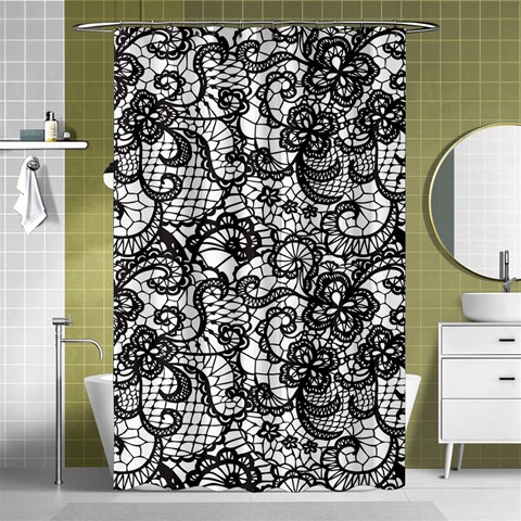Encaje Shower Curtain 48  x 72  (Small)  from ArtsNow.com Curtain(48  X 72 ) - 42.18 x64.8  Curtain(48  X 72 )