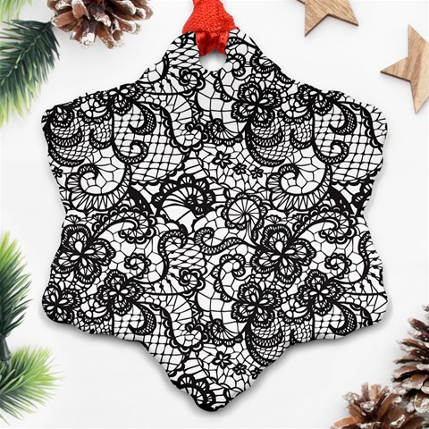 Encaje Ornament (Snowflake) from ArtsNow.com Front