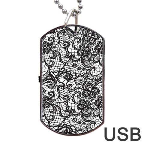 Encaje Dog Tag USB Flash (One Side) from ArtsNow.com Front