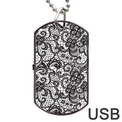 Encaje Dog Tag USB Flash (Two Sides) from ArtsNow.com Front