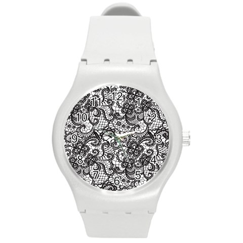 Encaje Round Plastic Sport Watch (M) from ArtsNow.com Front
