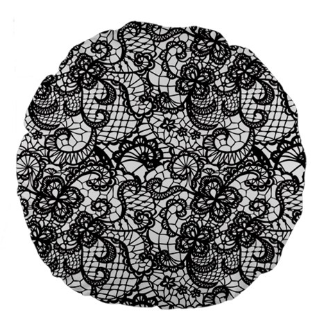 Encaje Large 18  Premium Round Cushions from ArtsNow.com Front