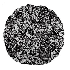 Encaje Large 18  Premium Round Cushions from ArtsNow.com Front