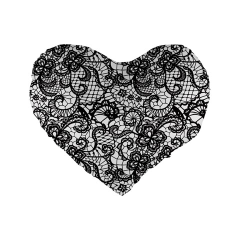 Encaje Standard 16  Premium Heart Shape Cushions from ArtsNow.com Front