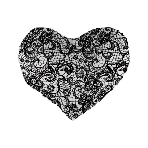 Encaje Standard 16  Premium Heart Shape Cushions from ArtsNow.com Back