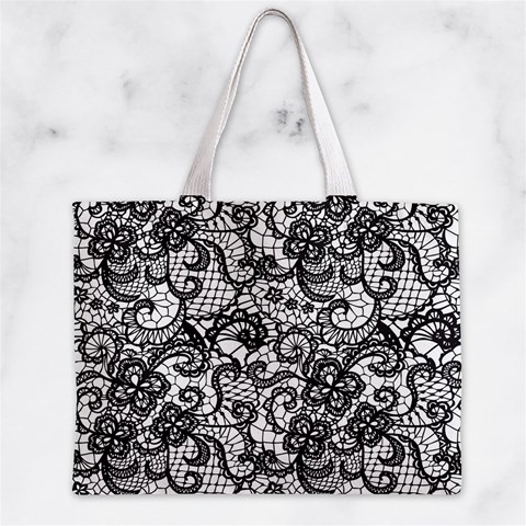 Encaje Zipper Mini Tote Bag from ArtsNow.com Back