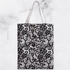 Encaje Zipper Classic Tote Bag from ArtsNow.com Back