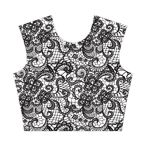Encaje Cotton Crop Top from ArtsNow.com Front