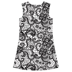 Encaje Kids  Short Sleeve Velvet Dress from ArtsNow.com Back