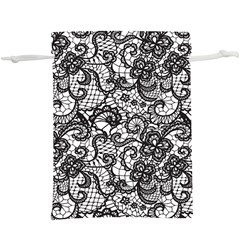 Encaje  Lightweight Drawstring Pouch (XL) from ArtsNow.com Back