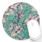 Vintage Floral Pattern Round Mousepads