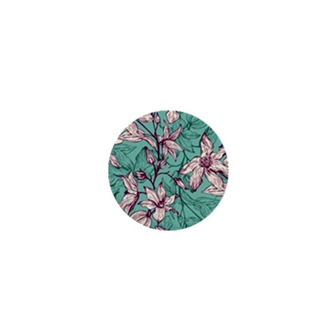Vintage Floral Pattern 1  Mini Magnets from ArtsNow.com Front
