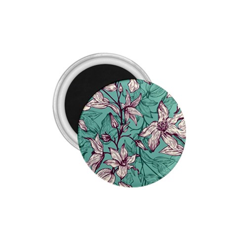 Vintage Floral Pattern 1.75  Magnets from ArtsNow.com Front