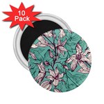 Vintage Floral Pattern 2.25  Magnets (10 pack) 