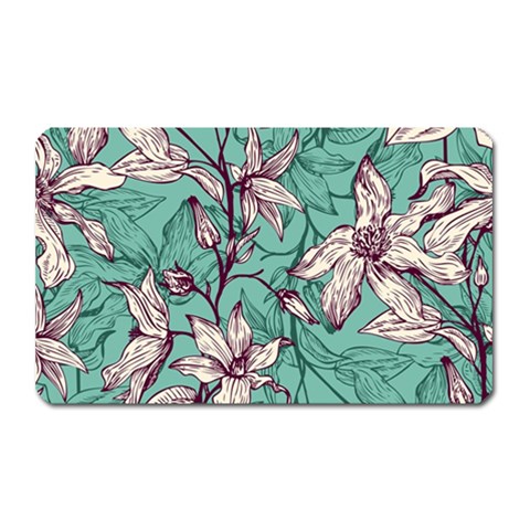Vintage Floral Pattern Magnet (Rectangular) from ArtsNow.com Front
