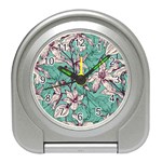 Vintage Floral Pattern Travel Alarm Clock