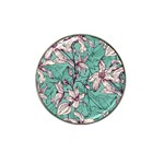 Vintage Floral Pattern Hat Clip Ball Marker (4 pack)