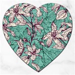 Vintage Floral Pattern Jigsaw Puzzle (Heart)