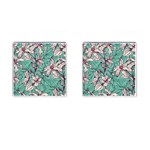 Vintage Floral Pattern Cufflinks (Square)