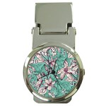 Vintage Floral Pattern Money Clip Watches