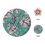 Vintage Floral Pattern Playing Cards Single Design (Round)