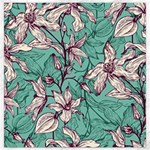 Vintage Floral Pattern Canvas 12  x 12 
