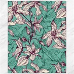 Vintage Floral Pattern Canvas 16  x 20 
