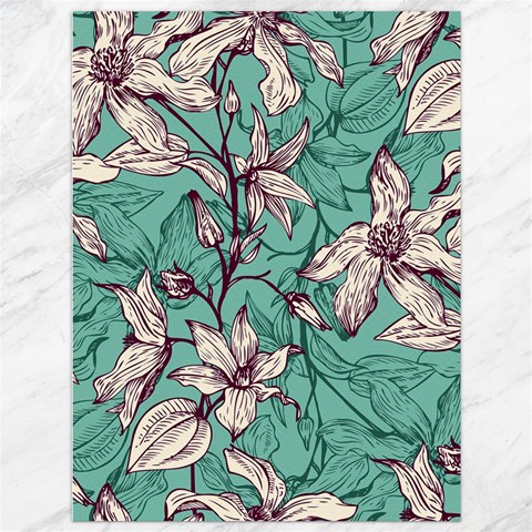 Vintage Floral Pattern Canvas 36  x 48  from ArtsNow.com 35.26 x46.15  Canvas - 1