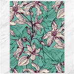 Vintage Floral Pattern Canvas 36  x 48 
