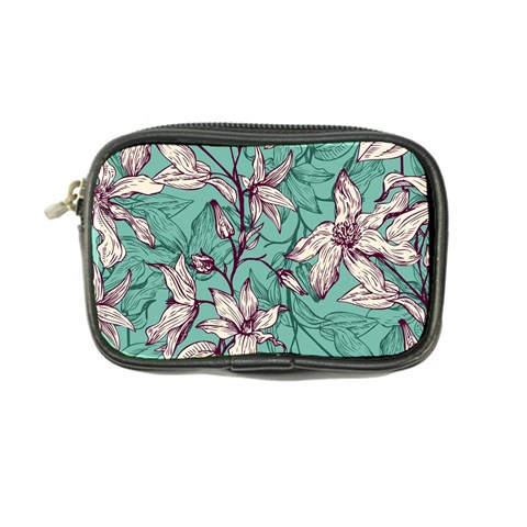 Vintage Floral Pattern Coin Purse from ArtsNow.com Front