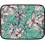 Vintage Floral Pattern Double Sided Fleece Blanket (Mini) 