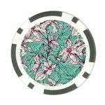 Vintage Floral Pattern Poker Chip Card Guard (10 pack)