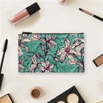 Vintage Floral Pattern Cosmetic Bag (Small)