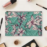Vintage Floral Pattern Cosmetic Bag (Large)