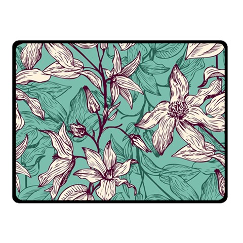 Vintage Floral Pattern Fleece Blanket (Small) from ArtsNow.com 50 x40  Blanket Front