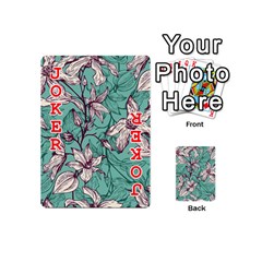 Vintage Floral Pattern Playing Cards 54 Designs (Mini) from ArtsNow.com Front - Joker2