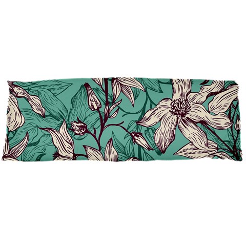 Vintage Floral Pattern Body Pillow Case Dakimakura (Two Sides) from ArtsNow.com Front