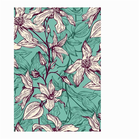 Vintage Floral Pattern Large Garden Flag (Two Sides) from ArtsNow.com Front
