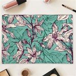 Vintage Floral Pattern Cosmetic Bag (XXL)