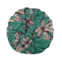 Vintage Floral Pattern Standard 15  Premium Round Cushions from ArtsNow.com Back