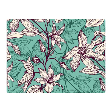 Vintage Floral Pattern Double Sided Flano Blanket (Mini)  from ArtsNow.com 35 x27  Blanket Front