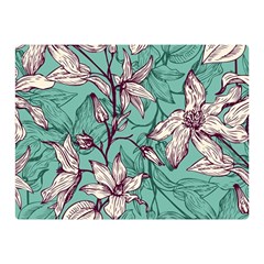 Vintage Floral Pattern Double Sided Flano Blanket (Mini)  from ArtsNow.com 35 x27  Blanket Back