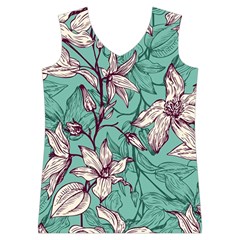 Vintage Floral Pattern Women s Basketball Tank Top from ArtsNow.com Front