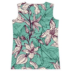 Vintage Floral Pattern Women s Basketball Tank Top from ArtsNow.com Back