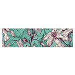Vintage Floral Pattern Satin Scarf (Oblong)