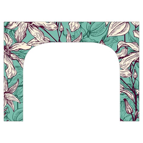 Vintage Floral Pattern Toiletries Pouch from ArtsNow.com Front