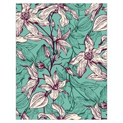 Vintage Floral Pattern Toiletries Pouch from ArtsNow.com Back