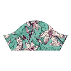 Vintage Floral Pattern Cotton Crop Top from ArtsNow.com Left Sleeve