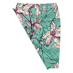 Vintage Floral Pattern Midi Wrap Pencil Skirt from ArtsNow.com Front Left